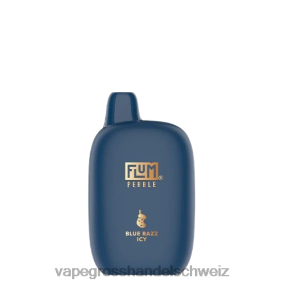 Vape Großhandel Tornado - FLUM PEBBLES 6000 Züge (Weihnachtsausgabe) blaues Razz eisig 6F4483