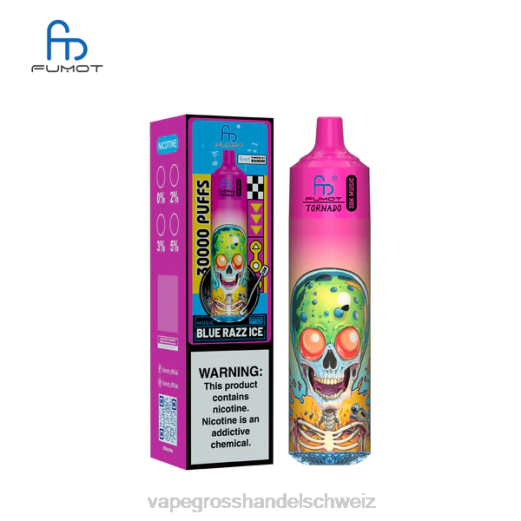 Vape Großhandel Tornado - Fumot Tornado 30.000 Musik blaues Razz-Eis 2F203