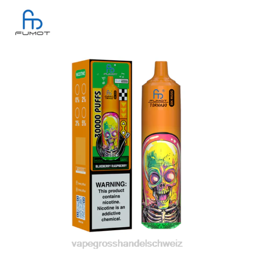 Vape Grosshandel Schweiz - Fumot Tornado 30.000 Musik Blaubeer-Himbeere 2F205