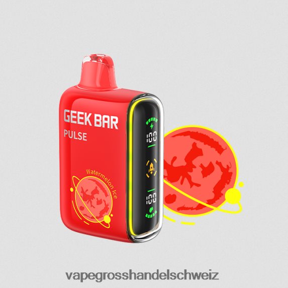 Elektronische Zigarette Iqos 666R8480 Wassermeloneneis GEEK BAR Pulse Planet Edition 7500 Züge/15000 Züge