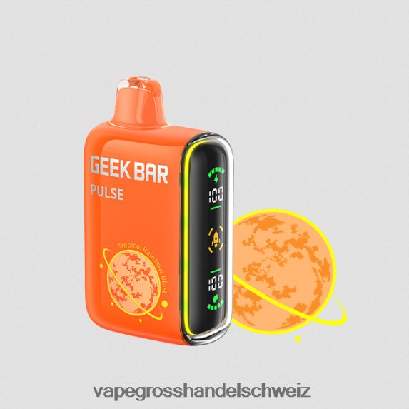 Elektronische Zigarette Ohne Nikotin 666R8478 tropische Regenbogenexplosion GEEK BAR Pulse Planet Edition 7500 Züge/15000 Züge