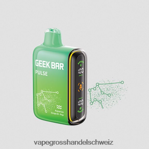 Vape Großhandel 666R8471 Trauben-Blow-Pop GEEK BAR Pulse Zodiac Edition 7500 Züge/15000 Züge