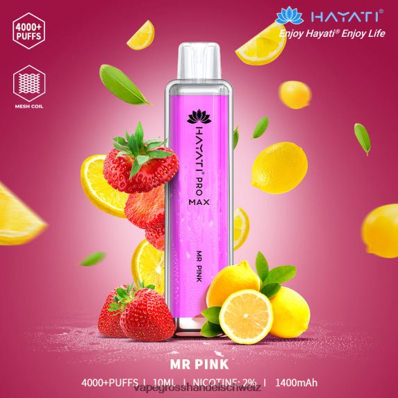 Elektronische Zigarette Flugzeug 666R84189 Herr Pink Hayati Pro Max 4000