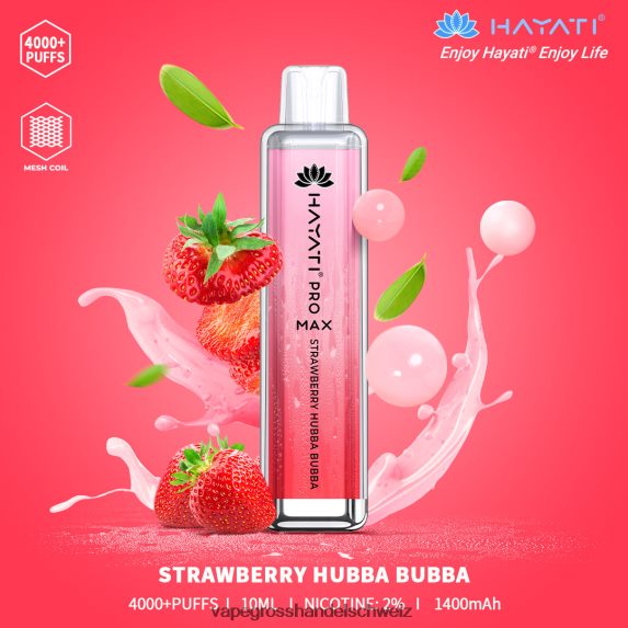 Vape Großhandel Elfbar 666R84194 Erdbeer-Hubba-Bubba Hayati Pro Max 4000