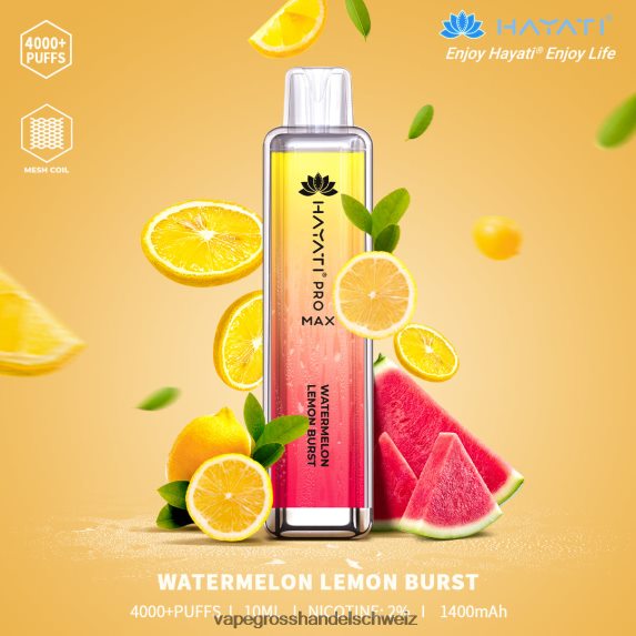 Wassermelone, Zitronensaft, geplatzt