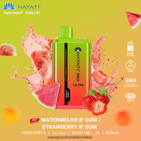 Wassermelonen-Kaugummi/Erdbier-Kaugummi