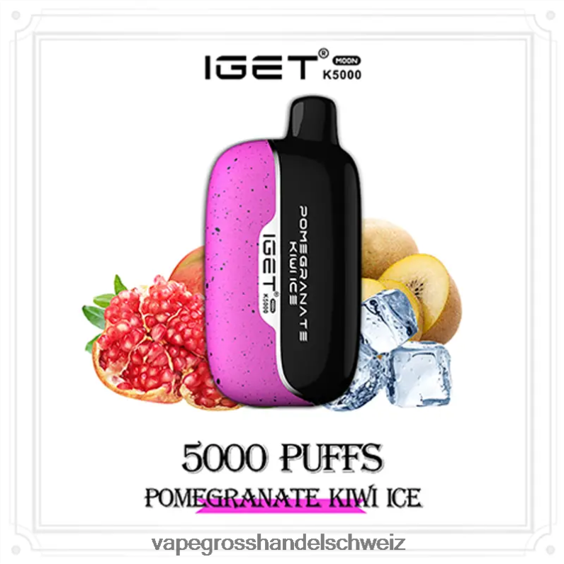 IGET Moon k5000 Granatapfel-Kiwi-Eis 688H4D17 - Elektronische Zigarette Kaufen