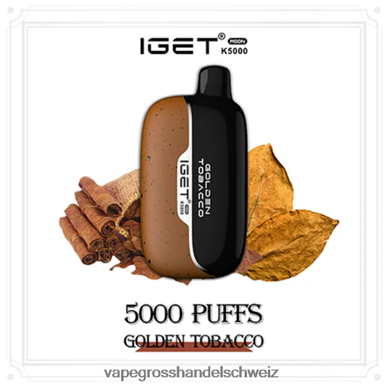 IGET Moon k5000 goldener Tabak 688H4D1 - Vape Großhandel