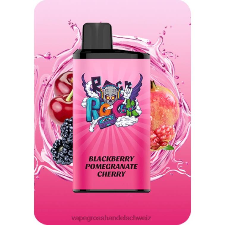 Vape Großhandel Preise - IGET Bar Profi Backbeere, Granatapfel, Kirsche H6XDX12