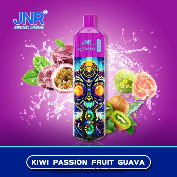 Dampfen Schweiz 666R84576 Kiwi, Passionsfrucht, Guave JNR ALIEN MAX