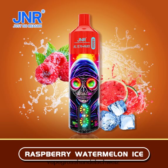 Elektronische Zigarette Flugzeug 666R84579 Himbeer-Wassermelonen-Eis JNR ALIEN MAX