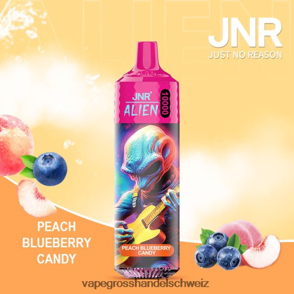 Dampfen Schweiz 666R84656 Pfirsich-Blaubeer-Bonbons JNR ALIEN