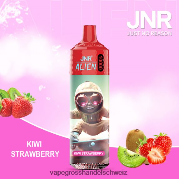 Elektronische Zigarette Flugzeug 666R84649 Kiwi-Erdbeere JNR ALIEN