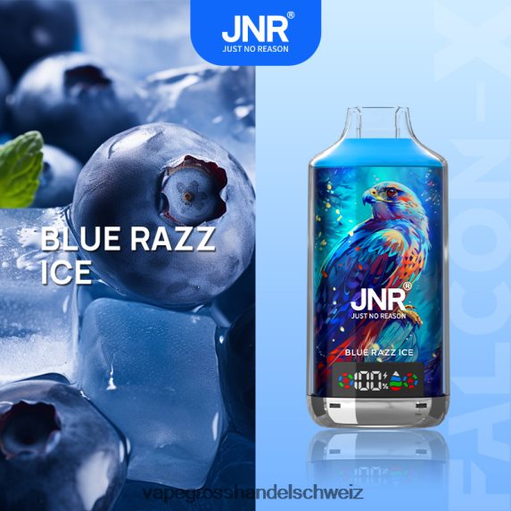 blaues razz-eis