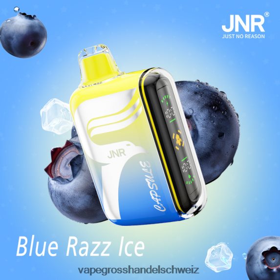 Elektronische Zigarette Flugzeug 666R84599 Blau-Razz-Eis JNR CAPSULE