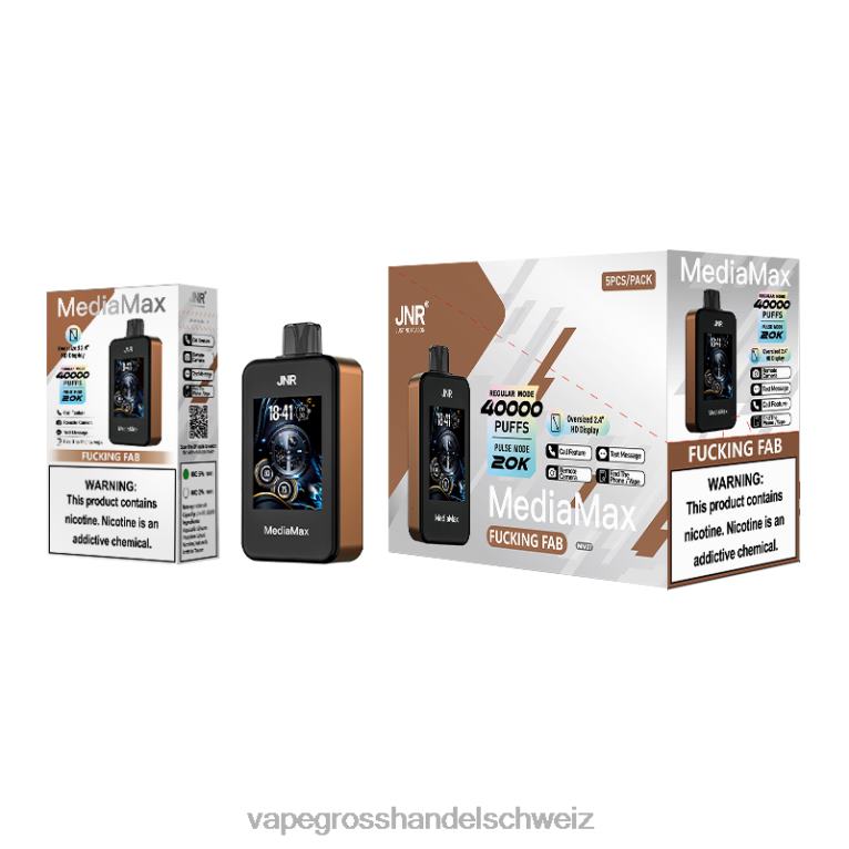 Vape Großhandel Tornado - JNR MediaMax 40.000 Puff Verdammt toll 8T0NV13