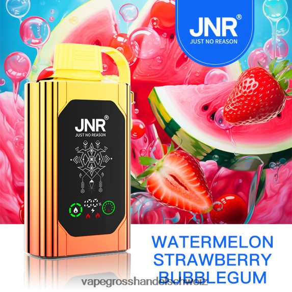 Vape Großhandel 666R84631 Wassermelone-Erdbeer-Kaugummi JNR SHISHA BOX