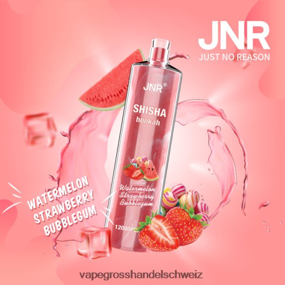Vape Großhandel Elfbar 666R84694 Wassermelone-Erdbeer-Kaugummi JNR SHISHA