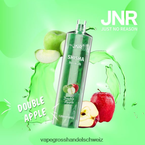 Vape Grosshandel Schweiz 666R84675 Doppelapfel JNR SHISHA