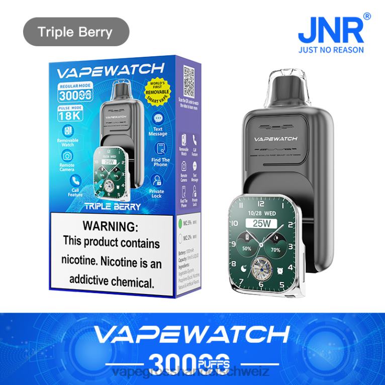 Dampfen Schweiz - JNR Vape-Uhr dreifache Beere 8T0NV6