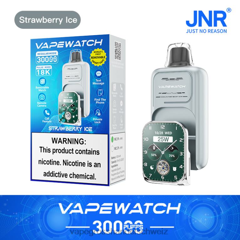Elektronische Zigarette Iqos - JNR Vape-Uhr Erdbeereis 8T0NV10