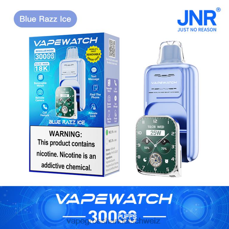 Vape Großhandel - JNR Vape-Uhr blaues Razz-Eis 8T0NV11