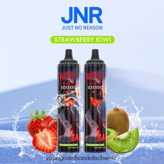 Vape Großhandel 666R84771 Erdbeer-Kiwi JNR WOLF NIPLO