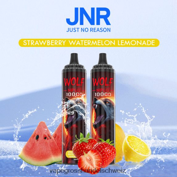 Vape Großhandel Elfbar 666R84774 Erdbeer-Wassermelonen-Limonade JNR WOLF NIPLO