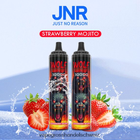 Vape Großhandel Preise 666R84772 Erdbeer-Mojito JNR WOLF NIPLO