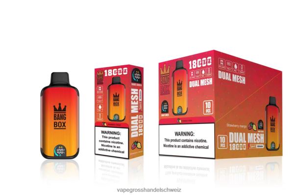 Bang Box 18000 Züge Erdbeer-Mango Vape Großhandel - 8NZ2899