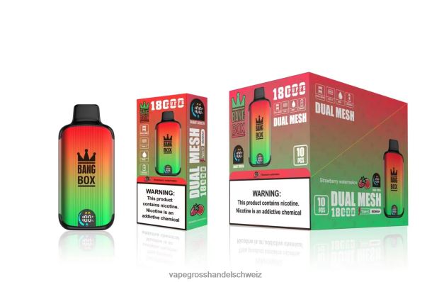 Bang Box 18000 Züge Erdbeerwassermelone Elektronische Zigarette Iqos - 8NZ2888