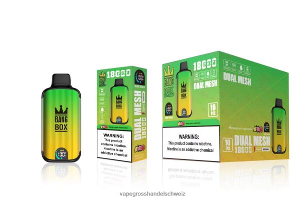 Bang Box 18000 Züge Mango-Pfirsich-Wassermelone Vape Großhandel - 8NZ2889