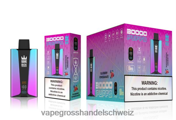 Bang Box 30.000 Züge intelligenter Bildschirm Blaubeer-Pomgerante Vape Großhandel Preise - 8NZ2880