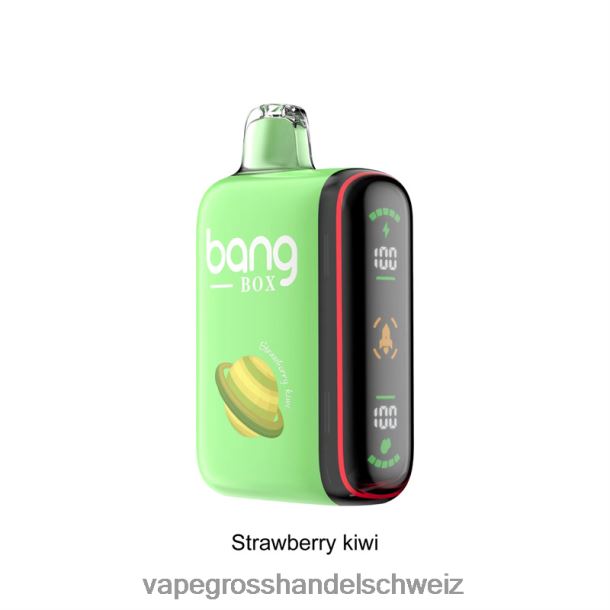 Bang Box 9000–18000 Züge, intelligente Leistungsanzeige Erdbeer-Kiwi Elektronische Zigarette Kaufen - 8NZ2827