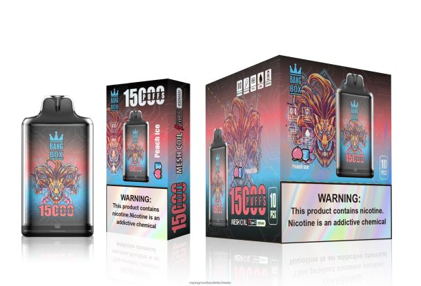 Bang Box s1-15000 Züge Pfirsicheis Vape Großhandel Elfbar - 8NZ28102