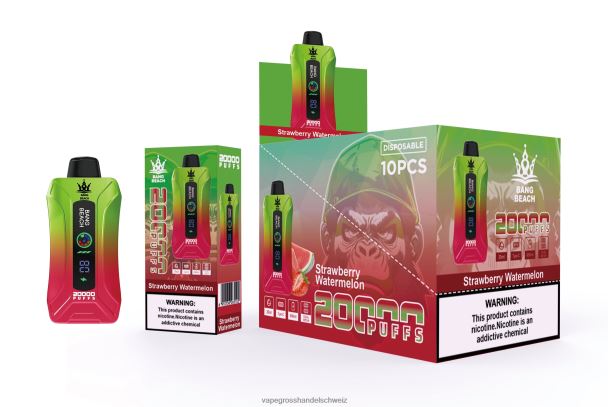 Bang Beach 20000 Züge Smart Screen Vape Erdbeerwassermelone Vape Großhandel Tornado - 8NZ283
