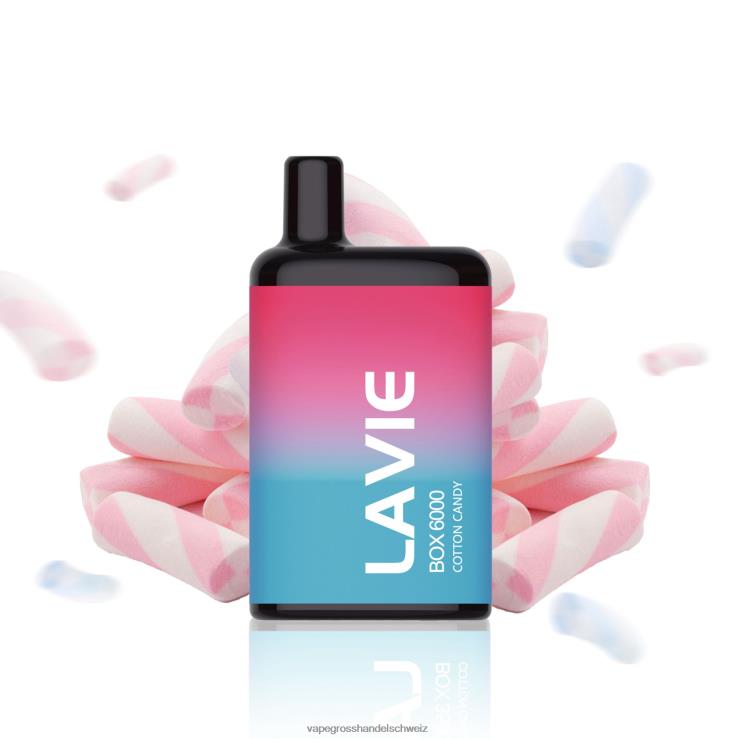 Dampfen Schweiz - LAVIE BOX 6000 Züge Zuckerwatte F428L206