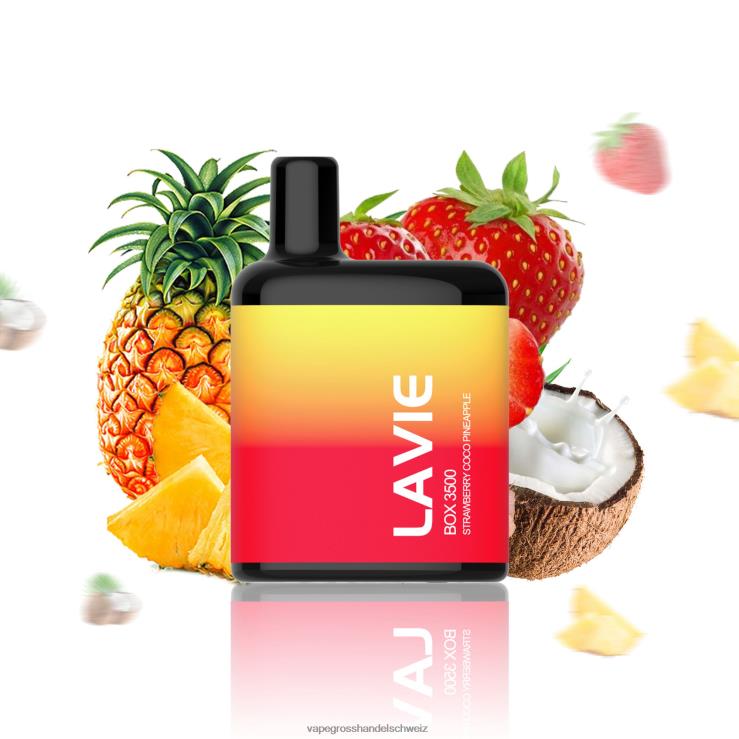 Elektronische Zigarette Kaufen - LAVIE BOX 3500 Züge Erdbeer-Kokos-Ananas F428L207