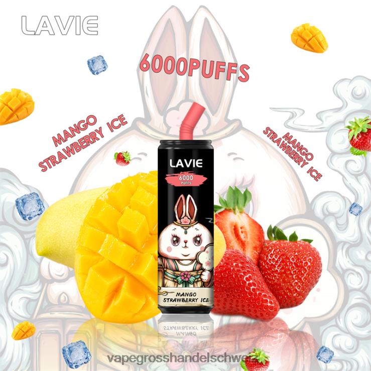 Vape Großhandel Tornado - LAVIE Coke BAR 6000 Züge Mango-Erdbeer-Eis F428L273