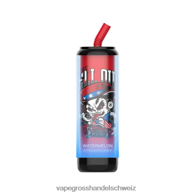Elektronische Zigarette Ohne Nikotin - LAVIE Cola Plus 7500 Züge Wassermelone Erdbeere F428L248