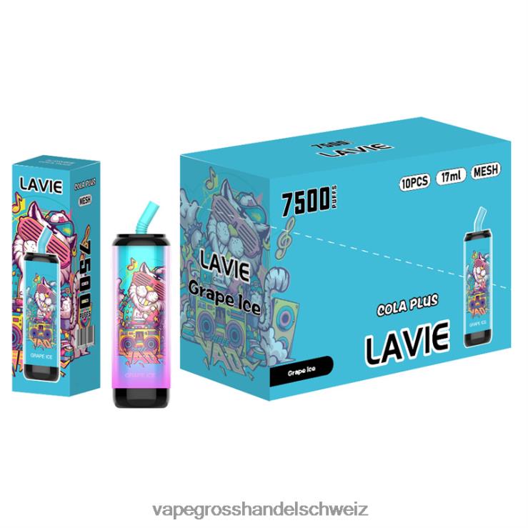 Vape Großhandel Elfbar - LAVIE Cola Plus 7500 Züge Traubeneis F428L254