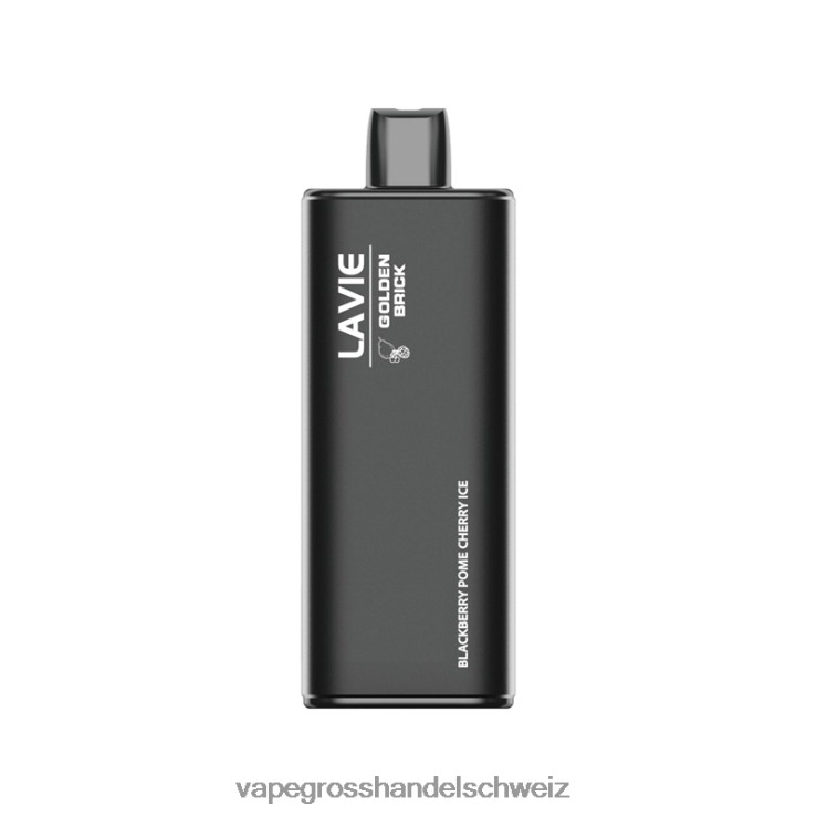 Vape Großhandel Elfbar - LAVIE GOLDEN BRICK 10000 Züge Brombeer-Kernkirscheis F428L54