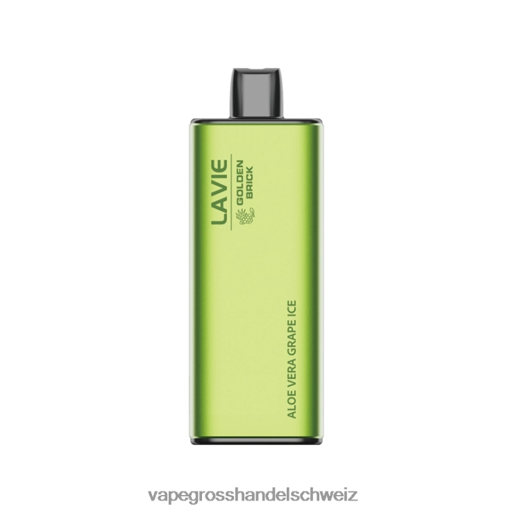 Vape Großhandel - LAVIE GOLDEN BRICK 10000 Züge Aloe Vera Traubeneis F428L51