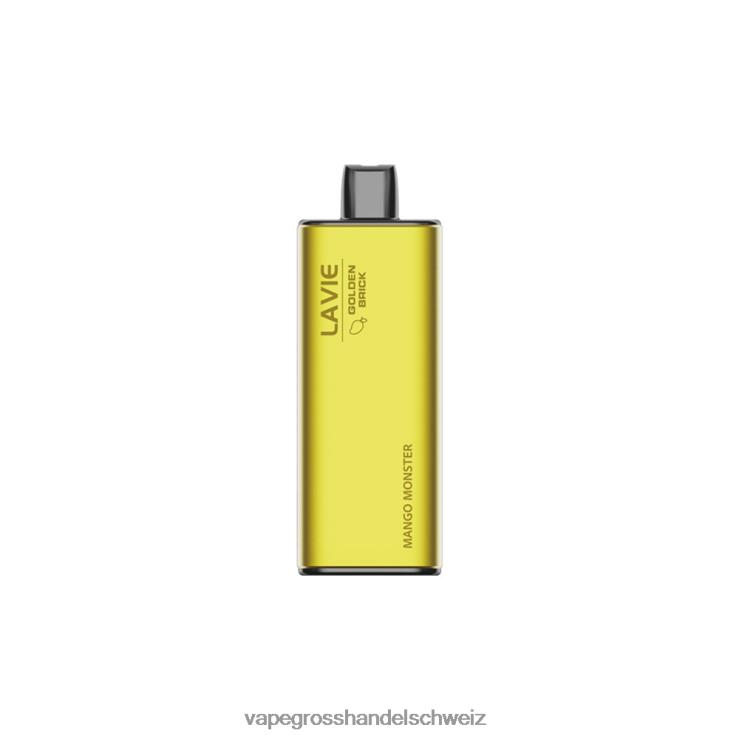 Vape Großhandel - LAVIE GOLDEN BRICK 10000 Züge Mangomonster F428L61