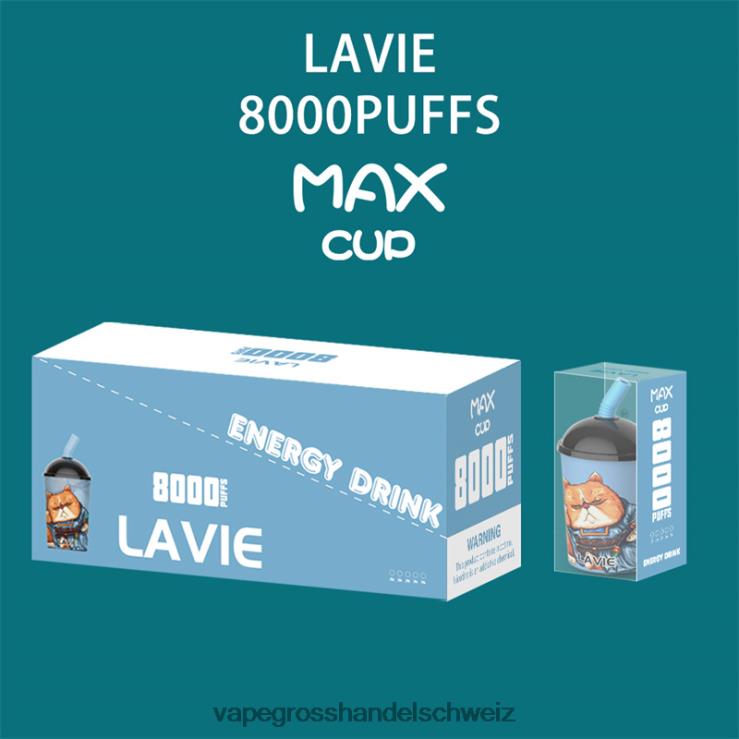 Elektronische Zigarette Flugzeug - LAVIE Max Cup 8000 Züge Energy-Drink F428L259