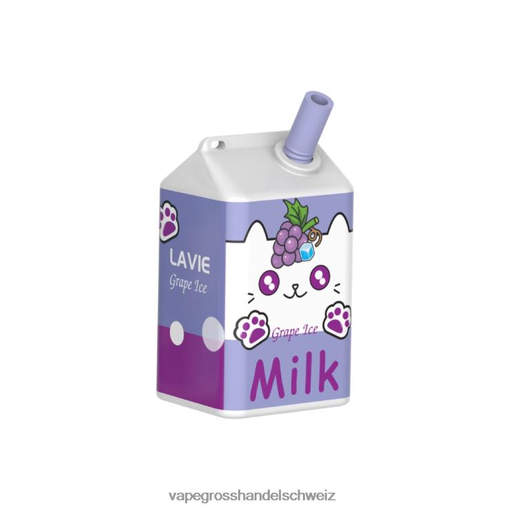 Dampfen Schweiz - LAVIE MILK 7000 Züge Traubeneis F428L186