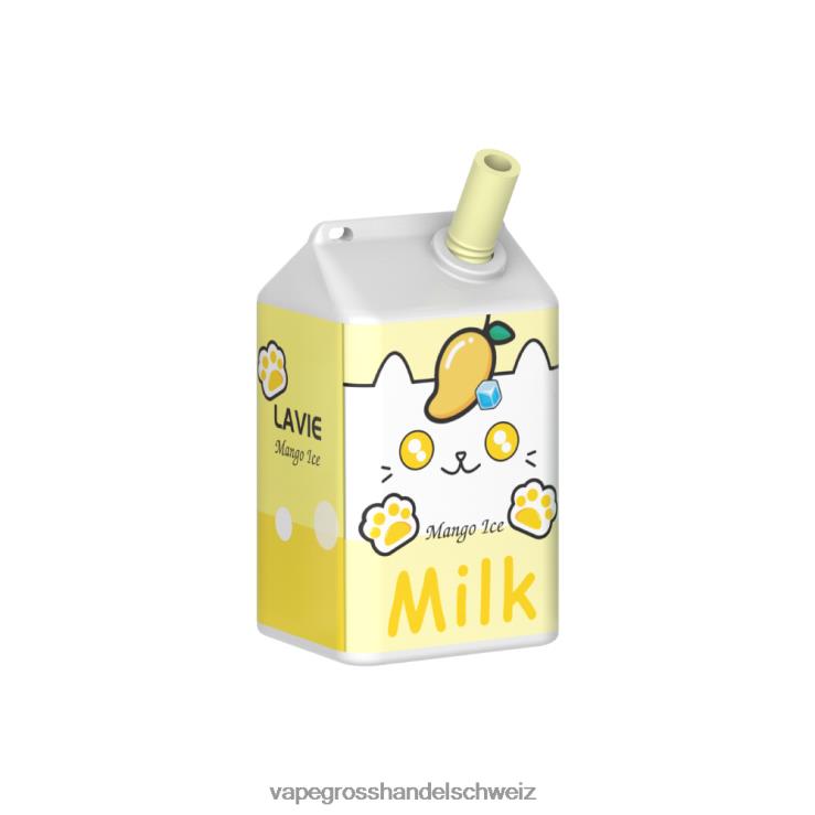 Elektronische Zigarette Ohne Nikotin - LAVIE MILK 7000 Züge Mango-Eis F428L178