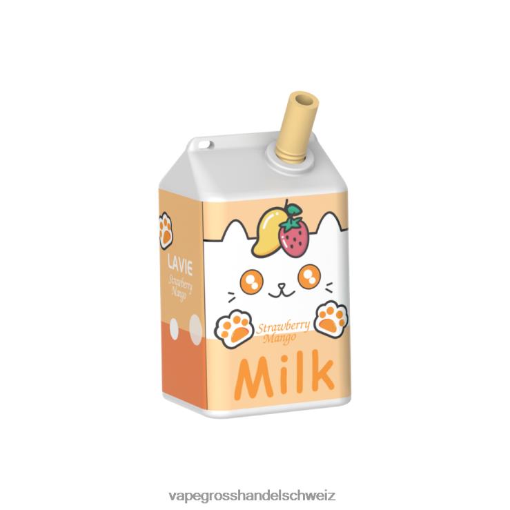 Vape Großhandel Preise - LAVIE MILK 7000 Züge Erdbeer-Mango F428L182