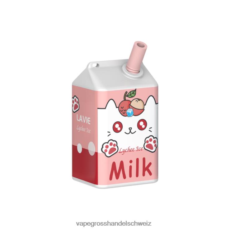 Vape Großhandel Tornado - LAVIE MILK 7000 Züge Litschi-Eis F428L183