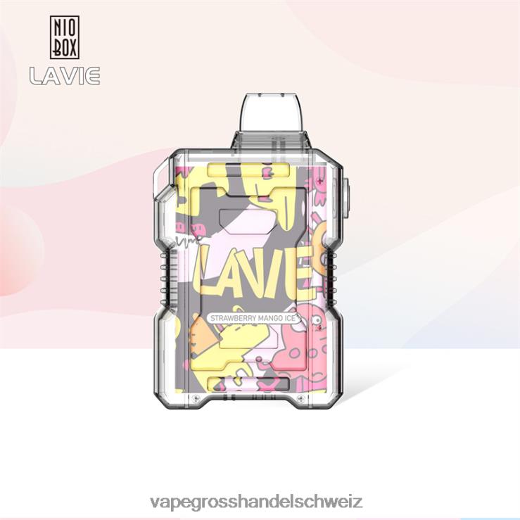 Elektronische Zigarette Iqos - LAVIE NIO BOX 9000 Züge Erdbeer-Mango-Eis F428L190